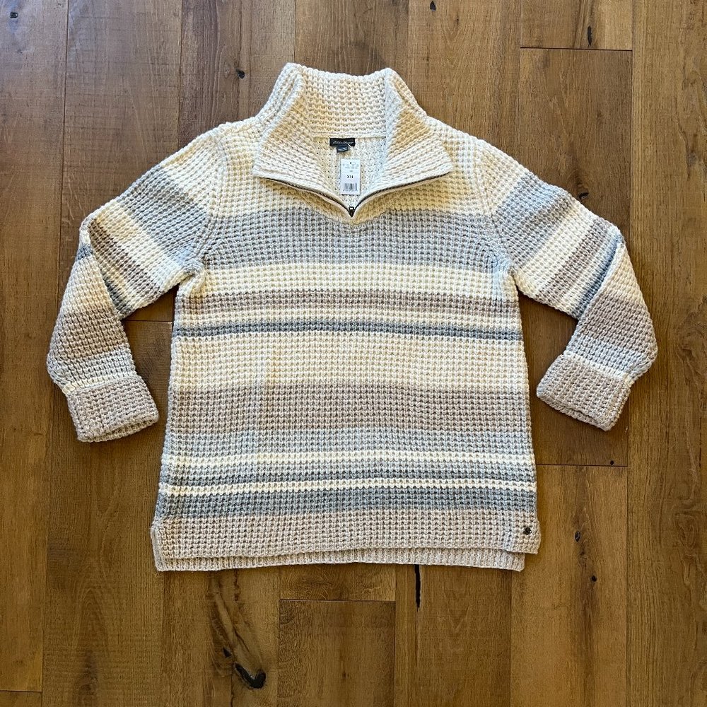 Eddie Bauer Chunky Waffle Knit Sweater